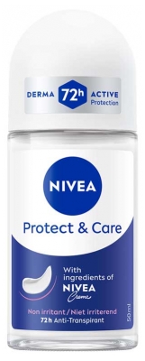 Nivea Protect & Care Desodorante Antitranspirante 72H Roll-On 50 ml