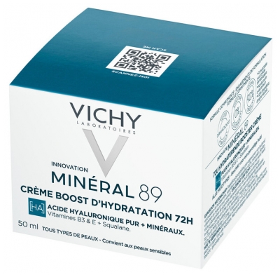Vichy Minéral 89 Crème Boost d'Hydratation 72H 50 ml