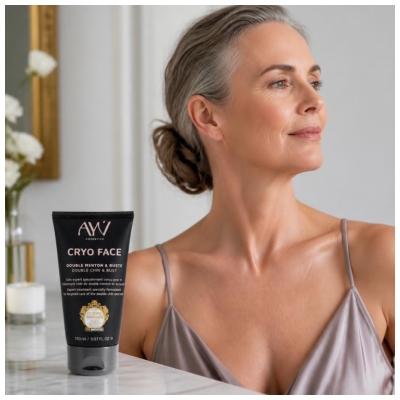 AYV Cosmetics Kriogēnais Sejas Līdzeklis Dubultzodam & Dekoltē 150 ml