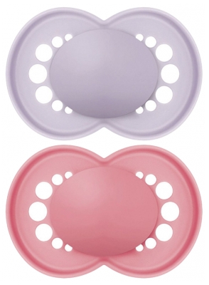 MAM 2 Suzete Original Tendance 18 Luni și + - Culoare: Violet ?i roz