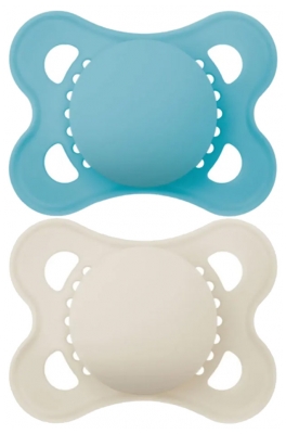 MAM 2 Soothers Original Trend 2-6 Months - Model: Blue and Grey 1