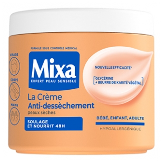 Mixa Crema Para Pieles Secas y Sensibles 400 ml