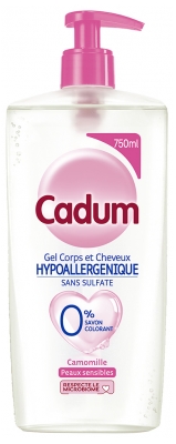 Cadum Hypoallergeeninen Koko Kehon ja Hiusten Geeli Kamomilla 750 ml