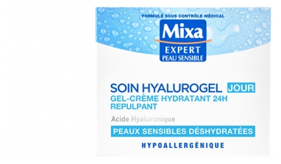 Mixa Hyalurogel 24h mitrinošs dienas krēms-gēls 50 ml