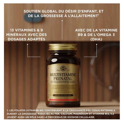 Solgar Multivitamine Prenatal 60 Gélules Végétales