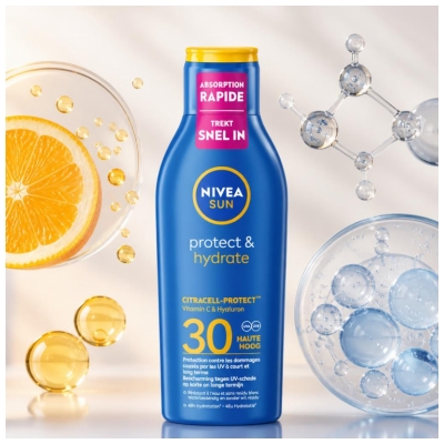 Nivea Sun Protect & Hydrate Lait Solaire Absorption Rapide SPF30 200 ml