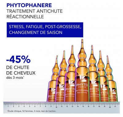 Phyto Phytophanère Traitement Antichute Réactionnelle 12 x 5 ml