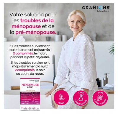 Granions Ménopause 6en1 60 Comprimés