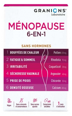 Granions Menopause 6in1 60 Tablets