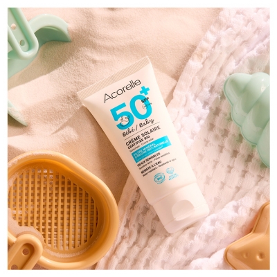 Acorelle Bébé Crème Solaire SPF50+ Bio 50 ml