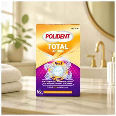Polident Corega Total Action 4in1 Valiklis 66 Tabletės