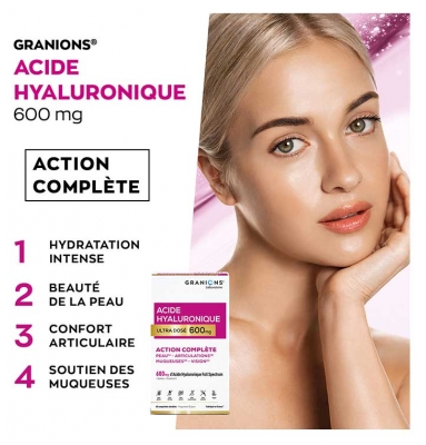 Granions Acide Hyaluronique Ultra Dosé 600 mg 60 Comprimés Sécables