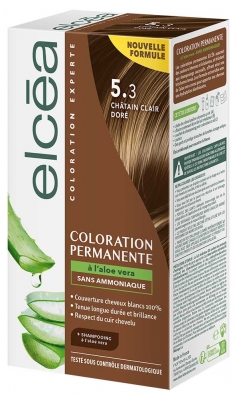 Elcéa kestoväri Aloe Veralla 122 ml - Väri: 5.3 valoa Golden Chestnut