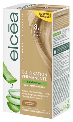 Elcéa Vopsea Permanentă cu Aloe Vera 122 ml - Culoare: 8. Blond deschis