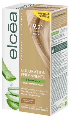 Elcéa Coloration Permanente à l'Aloe Vera 122 ml - Coloration : 9.32 Blond Cendré