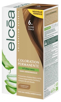 Elcéa Coloration Permanente à l'Aloe Vera 122 ml - Coloration : 6. Blond Foncé
