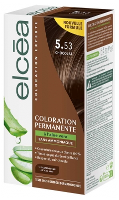 Elcéa Coloration Permanente à l'Aloe Vera 122 ml - Coloration : 5.53 Chocolat