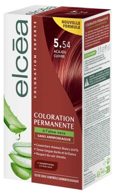 Elcéa Vopsea Permanentă cu Aloe Vera 122 ml - Culoare: 5.54 Cupru mahon