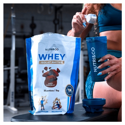 Nutri&Co Whey Izolat Nativa 900 g - Gust: Ciocolat?