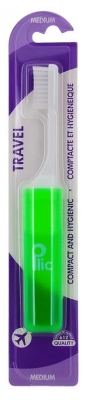 Plic Dental Cepillo de Dientes de Viaje Mediano - Color: Verde