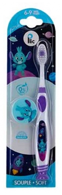 Plic Dental Junior Spazzolino Morbido Bambino 6-9 Anni - Colore: Viola