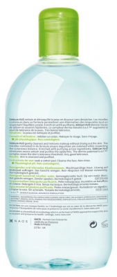 Bioderma Sébium H2O Eau Micellaire Nettoyante Purifiante Lot de 2 x 500 ml