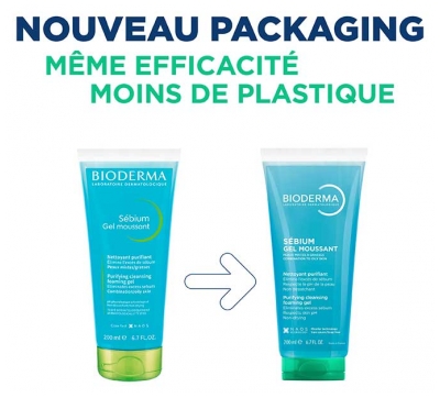 Bioderma Sébium Gel Moussant Nettoyant Purifiant 200 ml