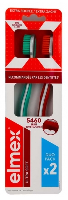 Elmex Ultra Soft 2 Escovas de Dentes Ultra Suaves