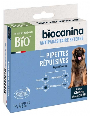 Biocanina Repellent Pipetten Honden Vanaf 30 kg 4 Pipetten