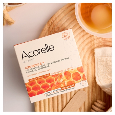 Acorelle Organiczny Wosk Królewski do Pach, Bikini i Twarzy 100 g