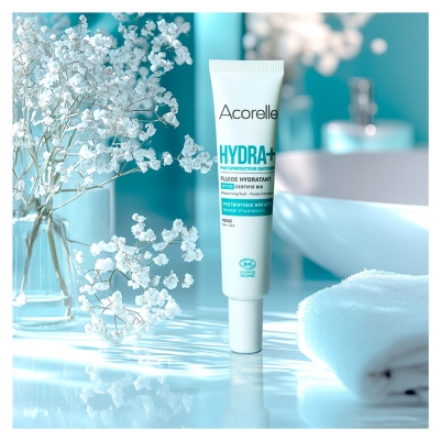 Acorelle Hydra+ Fotoprotector Zilnic Fluid Hidratant SPF20 Bio 40 ml