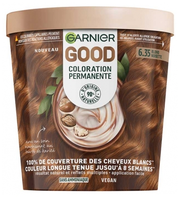 Garnier Good Coloração Permanente Sem Amônia 160 ml - Cor: 6.35 Louro Avelã