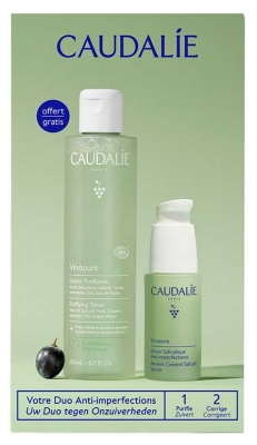 Caudalie Vinopure Anti-Imperfection Salicylic Serum 30 ml + Purifying Lotion 200 ml Free