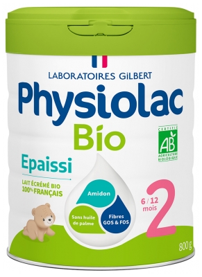 Physiolac Organiczna Zagęszczona Formuła 2 6 do 12 Miesięcy 800 g