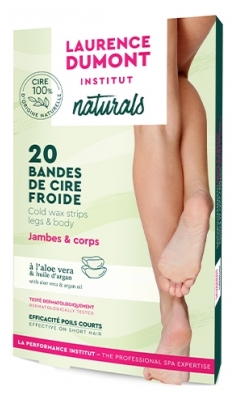 Laurence Dumont Institut Naturals Bandes de Cire Froide Corps & Jambes 20 Bandes