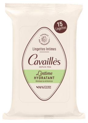 Cavaillès Lingettes Intimes Hydratant 15 lingettes