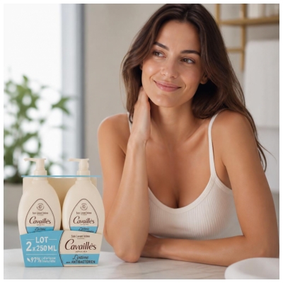 Cavaillès Antibakterinis intymios higienos prausiklis, 2 x 250 ml pakuotė
