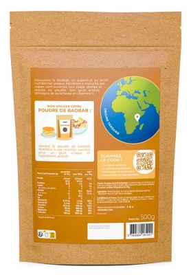 Nutri&Co Baobab Biologico in Polvere 500 g