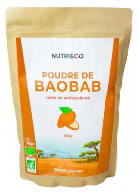 Nutri&Co Organiczny Proszek z Baobabu 500 g