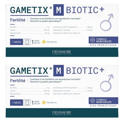 Gametix M Biotic+ Fertilidad 30 Sobres Lote de 2