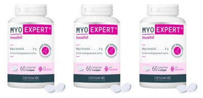 myo Expert Inositol Lote de 3 x 60 Comprimidos Masticables