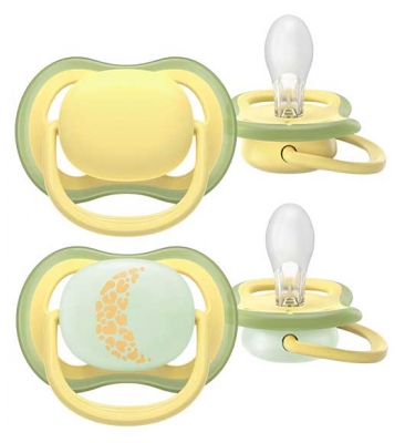 Avent Ultra Air Day and Night 2 Sucettes Orthodontiques 18 Mois et +