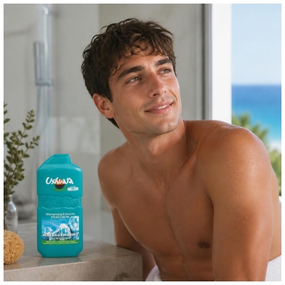 Ushuaïa Șampon Duș Prospețime Minerale Marine 280 ml