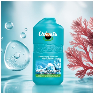 Ushuaïa Șampon Duș Prospețime Minerale Marine 280 ml