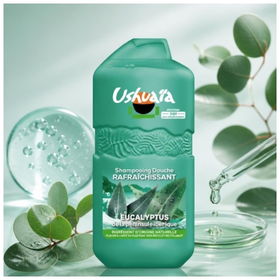 Ushuaïa Shampoo Dusche Erfrischend Eukalyptus 280 ml