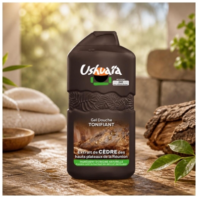 Ushuaïa Gel de Duș Revigorant Extract de Cedru 280 ml