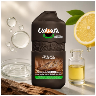 Ushuaïa Gel de Duș Revigorant Extract de Cedru 280 ml