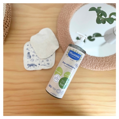 Mustela Bio-Mizellenwasser Für Gesicht & Körper 400 ml