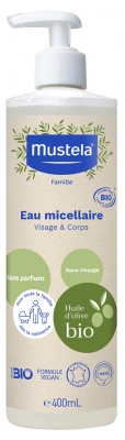 Mustela Bio-Mizellenwasser Für Gesicht & Körper 400 ml