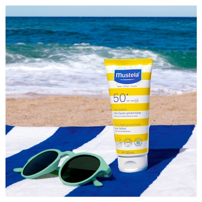 „Mustela“ Sunkiosios Apsaugos Saulės Pienelis Kūdikiams-Vaikams-Šeimai SPF50+ 100 ml